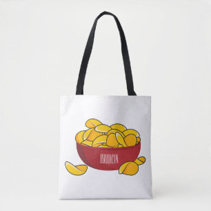 Abbildung des Potato-Chip-Cartoon Tasche