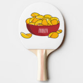 Abbildung des Potato-Chip-Cartoon Tischtennis Schläger (Rückseite)