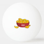 Abbildung des Potato-Chip-Cartoon Tischtennisball (Rückseite)