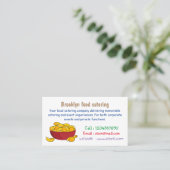 Abbildung des Potato-Chip-Cartoon Visitenkarte (Stehend Vorderseite)