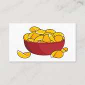 Abbildung des Potato-Chip-Cartoon Visitenkarte (Rückseite)