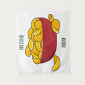 Abbildung des Potato-Chip-Cartoon Wandteppich (Vorderseite)
