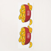 Abbildung des Potato-Chip-Cartoon Yogamatte (Rückseite)