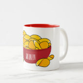Abbildung des Potato-Chip-Cartoon Zweifarbige Tasse (VorderseiteRechts)