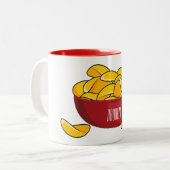 Abbildung des Potato-Chip-Cartoon Zweifarbige Tasse (Vorderseite Links)