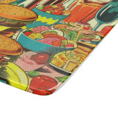 Abbildung des Retro Food Comic Schneidebrett (Ecke)