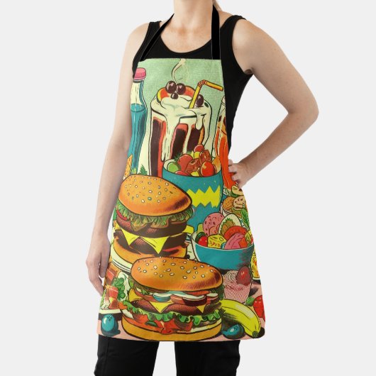 Abbildung des Retro Food Comic Schürze (InSitu)