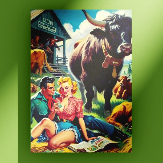 Abbildung des Retro-Länderkopfes Postkarte