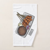 Abbildung des Satay-Cartoon Badhandtuch Set (Handtuch)