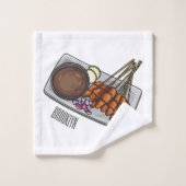 Abbildung des Satay-Cartoon Badhandtuch Set (Waschlappen)