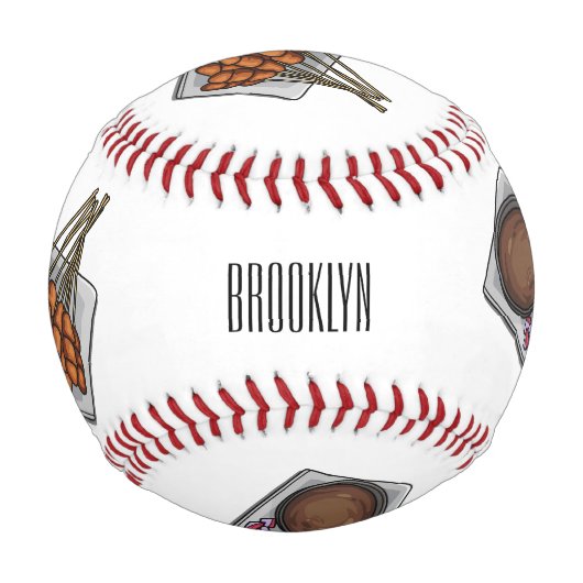 Abbildung des Satay-Cartoon Baseball (Rückseite)