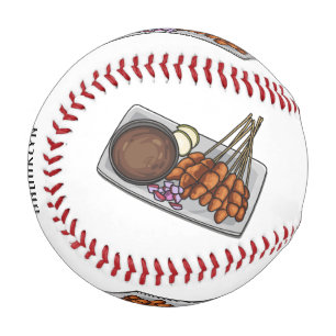 Abbildung des Satay-Cartoon Baseball
