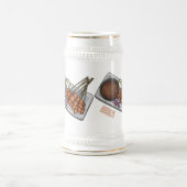 Abbildung des Satay-Cartoon Bierglas (Mittel)