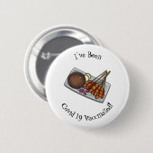 Abbildung des Satay-Cartoon Button (Vorne & Hinten)