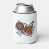 Abbildung des Satay-Cartoon Dosenkühler (Kanne Rückseite)