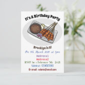 Abbildung des Satay-Cartoon Einladung (Stehend Vorderseite)