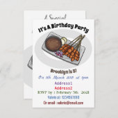 Abbildung des Satay-Cartoon Einladung (Vorne/Hinten)