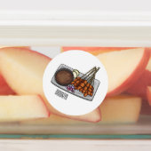 Abbildung des Satay-Cartoon Etiketten (Befestigt)