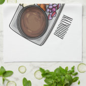 Abbildung des Satay-Cartoon Geschirrtuch (Gefaltet)