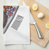 Abbildung des Satay-Cartoon Geschirrtuch (Viertel Falte)