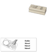 Abbildung des Satay-Cartoon Gummistempel (Stempel)