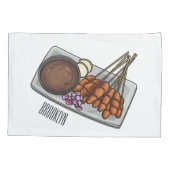 Abbildung des Satay-Cartoon Kissenbezug (Rückseite)