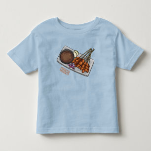 Abbildung des Satay-Cartoon Kleinkind T-shirt