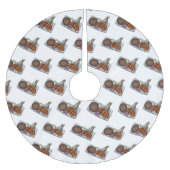 Abbildung des Satay-Cartoon Polyester Weihnachtsbaumdecke (Vorderseite)