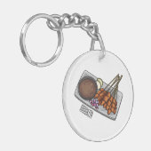 Abbildung des Satay-Cartoon Schlüsselanhänger (Vorderseite links)