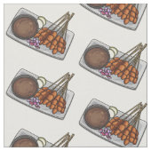 Abbildung des Satay-Cartoon Stoff (Nahaufnahme)