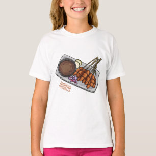 Abbildung des Satay-Cartoon T-Shirt