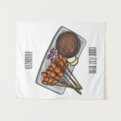 Abbildung des Satay-Cartoon Wandteppich (Vorderseite (Horizontal))
