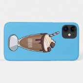 Abbildung des Schokoladenmilch-Cartoon Case-Mate iPhone Hülle (Rückseite (Horizontal))