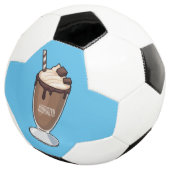Abbildung des Schokoladenmilch-Cartoon Fußball (Dreiviertel)