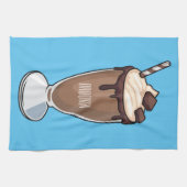 Abbildung des Schokoladenmilch-Cartoon Geschirrtuch (Horizontal)
