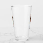 Abbildung des Schokoladenmilch-Cartoon Glas (Links)