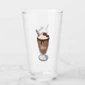 Abbildung des Schokoladenmilch-Cartoon Glas (Vorderseite)