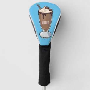 Abbildung des Schokoladenmilch-Cartoon Golf Headcover