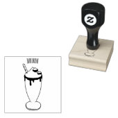 Abbildung des Schokoladenmilch-Cartoon Gummistempel (Stempel)