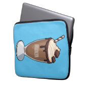 Abbildung des Schokoladenmilch-Cartoon Laptopschutzhülle (Vorderseite Links)