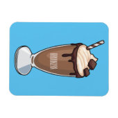 Abbildung des Schokoladenmilch-Cartoon Magnet (Horizontal)