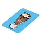 Abbildung des Schokoladenmilch-Cartoon Magnet (Linke Seite)