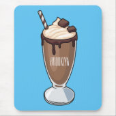 Abbildung des Schokoladenmilch-Cartoon Mousepad (Vorne)