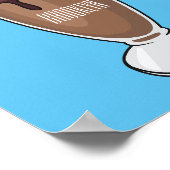 Abbildung des Schokoladenmilch-Cartoon Poster (Ecke)