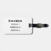 Abbildung des Schulbus-Cartoon Gepäckanhänger (Rückseite horizontal)