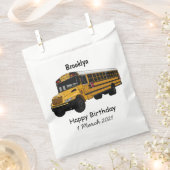 Abbildung des Schulbus-Cartoon Geschenktütchen (Ausgeschnitten)