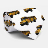 Abbildung des Schulbus-Cartoon Krawatte (Gerollt)