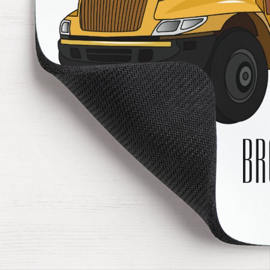 Abbildung des Schulbus-Cartoon Mousepad (Ecke)