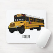 Abbildung des Schulbus-Cartoon Mousepad (Mit Mouse)
