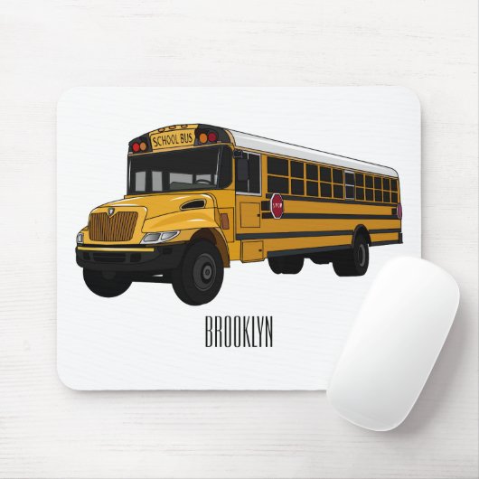 Abbildung des Schulbus-Cartoon Mousepad (Mit Mouse)
